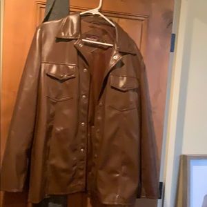 Vintage fake leather jacket.